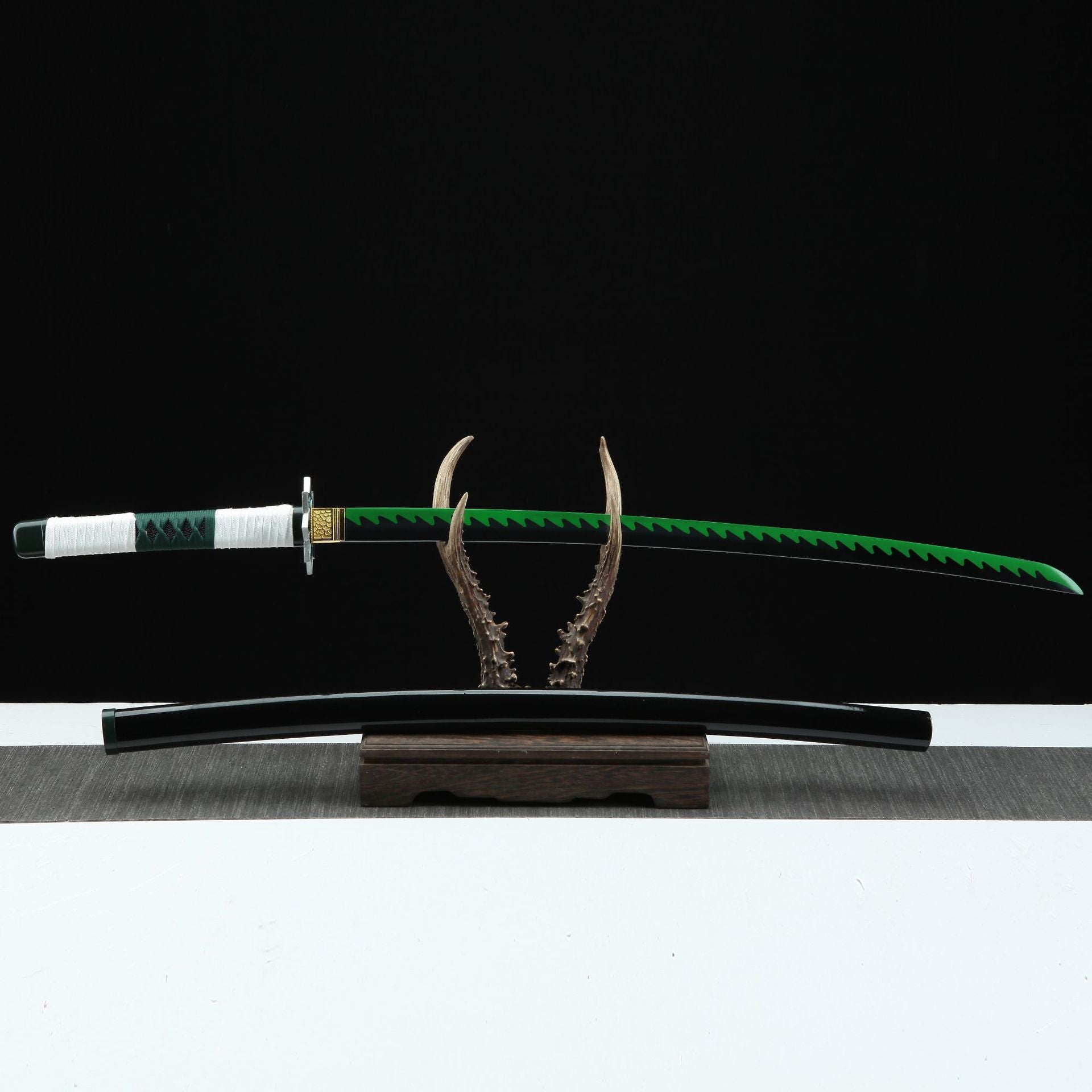 demon slayer swords,manga katana,Shinazugawa Sanemi Sword,1045 carbon steel - Steel myth
