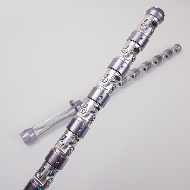 Marvel Fulian Black Widow Widow Sister Natasha Double Whip Stick Metal Weapon Scarlett Johansson Equipment Model Props