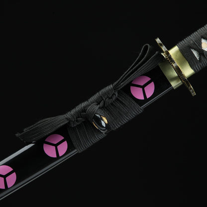 One Piece Sword ,zoro swords,manga katana,Kokutō Shusui,1045 Carbon Steel - Steel myth