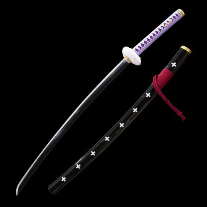 One Piece, Zoro Swords, 1060 high manganese steel, hand-forged, oil quenched - Steel myth