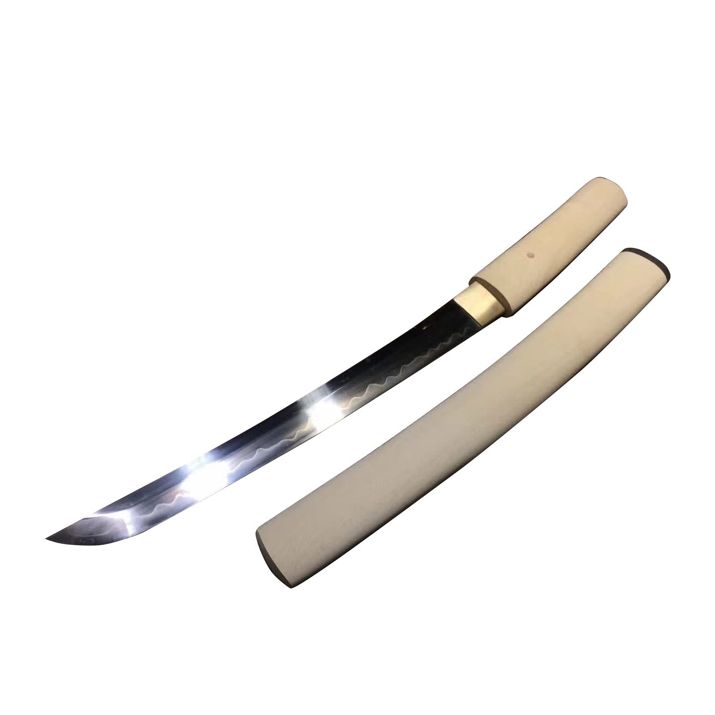 Dumu Wakizashi, T10 steel, earth-covered and burnt blade, pure handmade Japanese sword - Steel myth