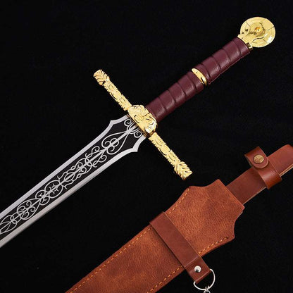Elden Ring, manga katana,Lordsworn's Straight Sword,Full Metal