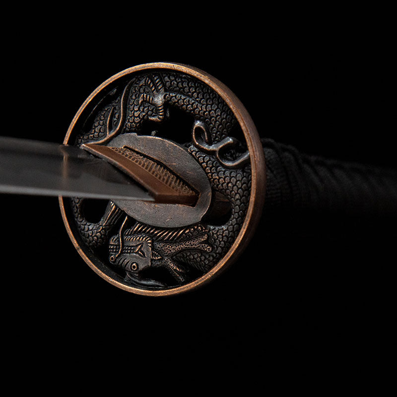 Wakizashi, 1045 steel, one-piece blade, handmade Japanese sword - Steel myth
