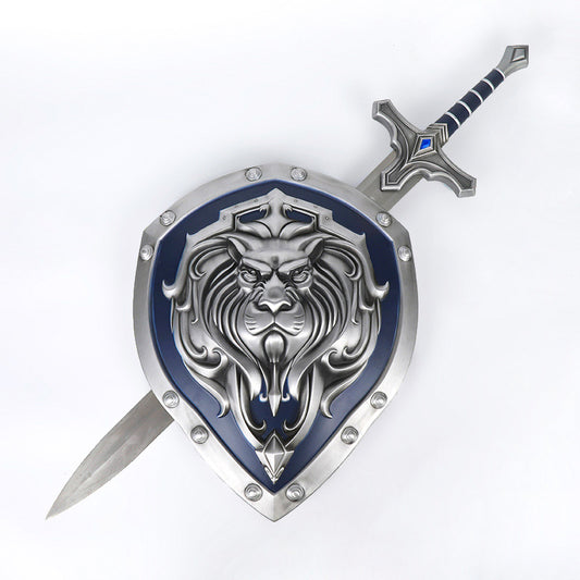 WoW（World of Warcraft）Sword Monster movie Lion heart shield storm city soldier sword shield suit