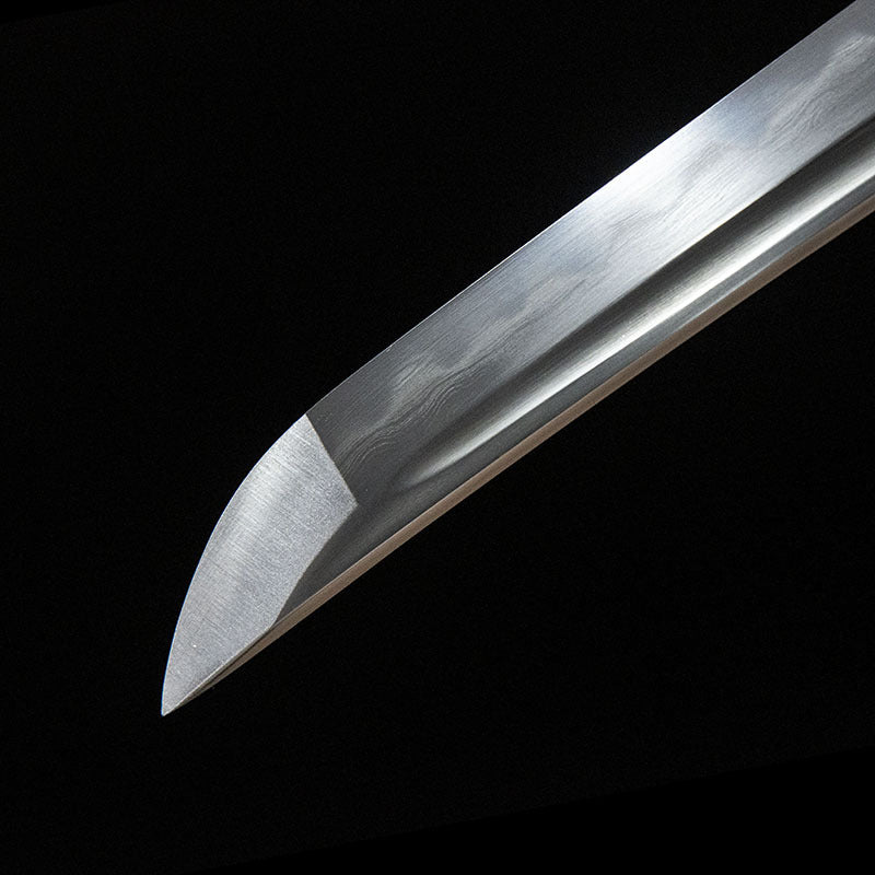 Night Crane Tachi, covered with earth burning blade, pure copper equipment, handmade Japanese sword, 100 steel - Steel myth