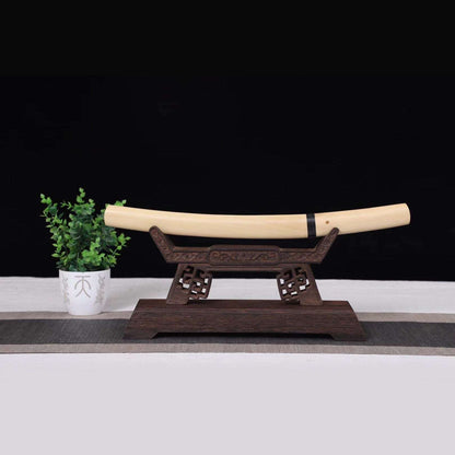 Dumu Wakizashi, T10 steel, earth-covered and burnt blade, pure handmade Japanese sword