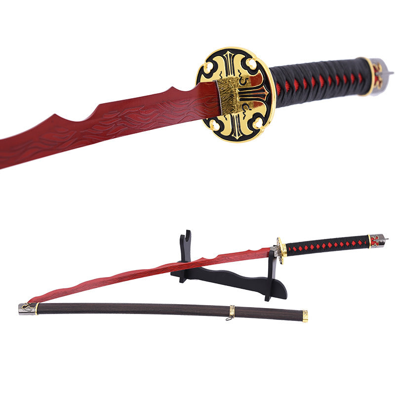 Elden Ring, manga katana,Rivers of Blood,Wooden sword blade - Steel myth