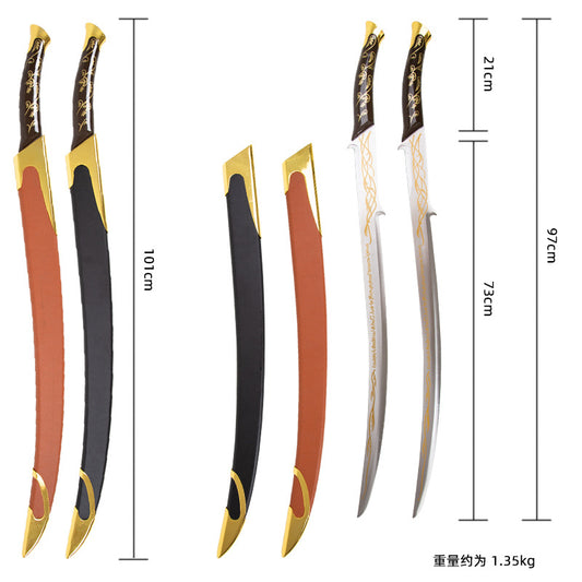 The Lord Of The Rings, manga katana,anime sword , Arwen sword ,Full Metal, - Steel myth
