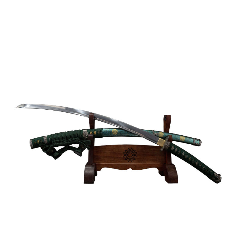 Green Goblin's Tachi, real handmade Japanese sword, Iaido, long sword, T10 steel - Steel myth