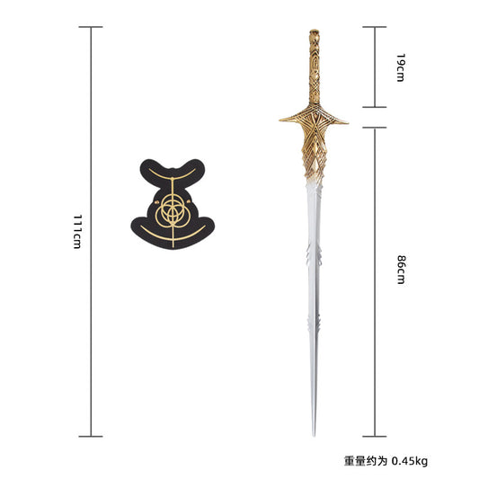 Elden Ring, manga katana,Leda's Sword,Full Metal - Steel myth
