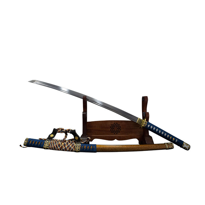 Choran Tachi, full tang handle, handmade Japanese sword, high performance spring steel (can be bent 90 degrees without deformation) - Steel myth