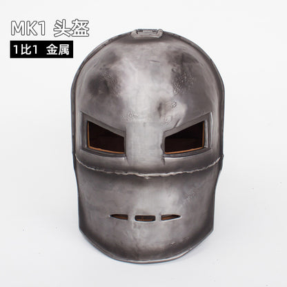 Fulian First Generation Iron Man Helmet MK1 Helmet Wearable Ornaments 1 to 1 Full Metal Warsuit Hand-made Model
