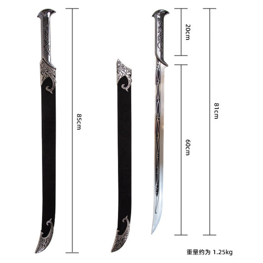 The Lord Of The Rings, manga katana,anime sword , Thranduil sword ,Full Metal - Steel myth