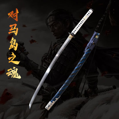 Ghost of Tsushima manga katana, carbon steel/T10 steel - Steel myth