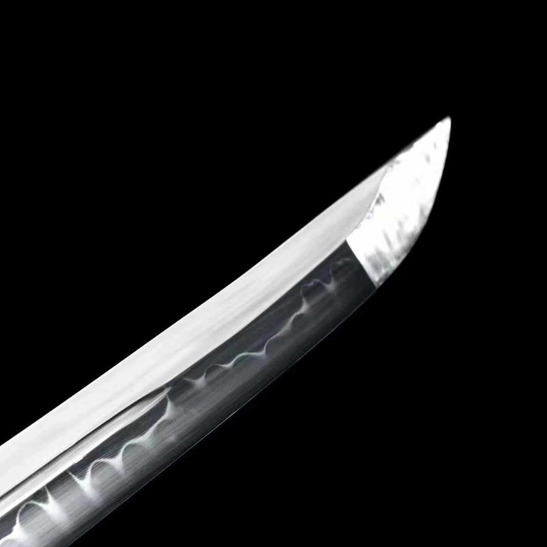 Dumu Wakizashi, T10 steel, earth-covered and burnt blade, pure handmade Japanese sword - Steel myth