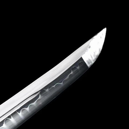 Dumu Wakizashi, T10 steel, earth-covered and burnt blade, pure handmade Japanese sword - Steel myth