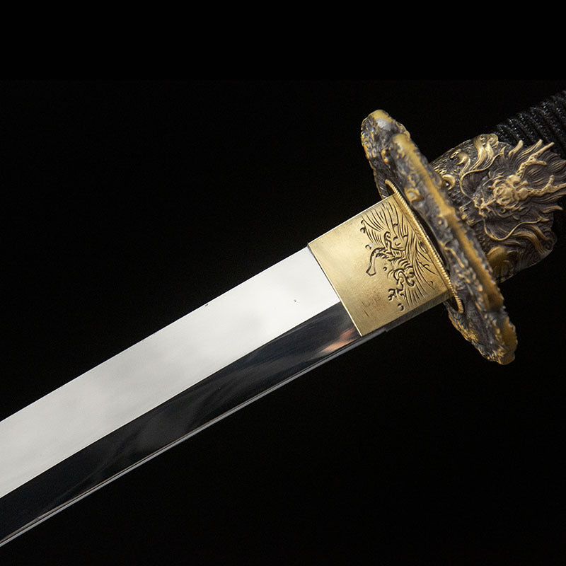 Mirror-finished Nodachi, mirror grinded, S7 edge steel, hand-forged - Steel myth