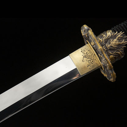 Mirror-finished Nodachi, mirror grinded, S7 edge steel, hand-forged - Steel myth