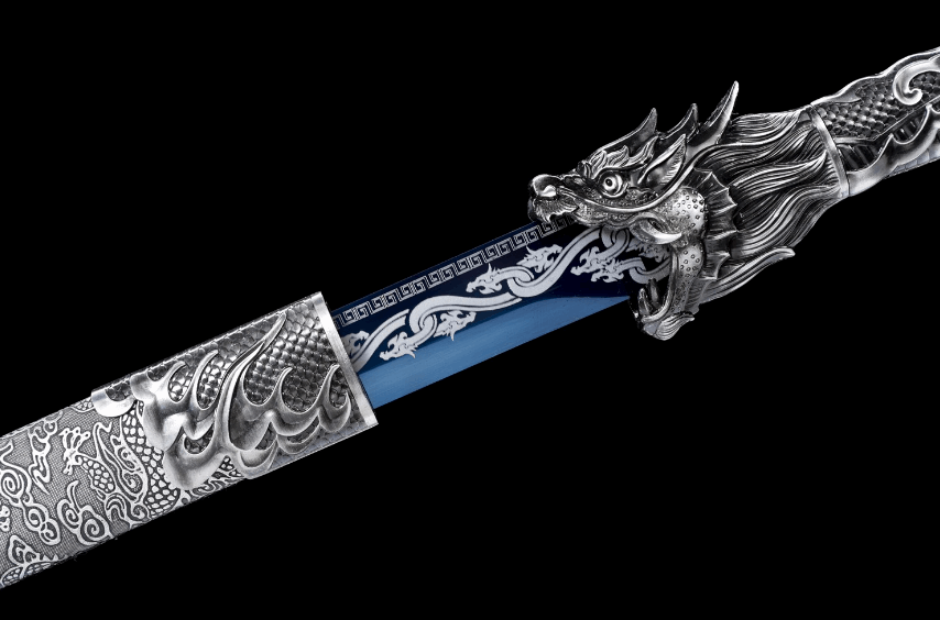 Chinese swords Proud Dragon and Tang Horizontal Sword manganese steel