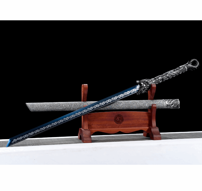 Chinese swords Proud Dragon and Tang Horizontal Sword manganese steel