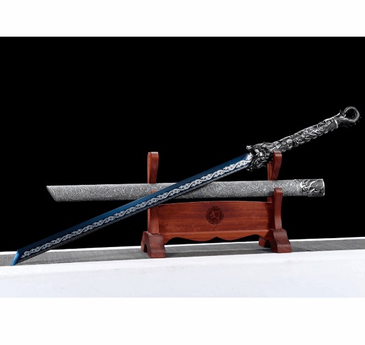 Chinese swords Proud Dragon and Tang Horizontal Sword manganese steel