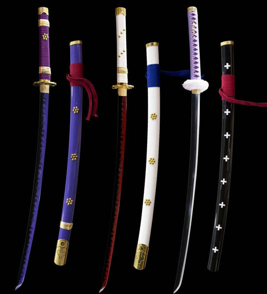 One Piece, Zoro Swords, 1060 high manganese steel, hand-forged, oil quenched