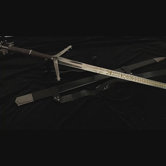 The Witcher 3: Wild Hunt - Geralt the White Wolf's Lake Lady Sword (Witcher) Game Cosplay Prop Weapon, Metal Sword
